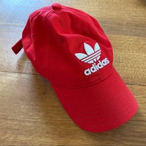 Adidas red ballcap